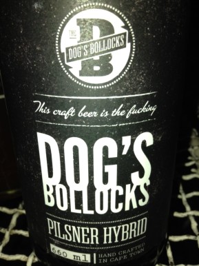 Their craft beer is The Dog's Bollocks